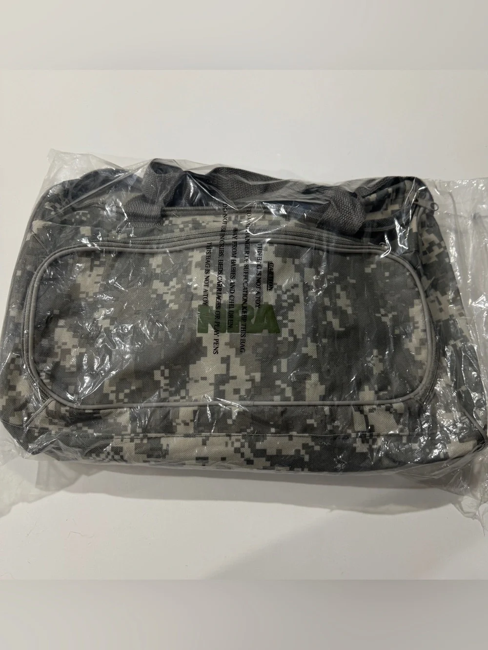 Men’s Digital Camo Utility NRA Duffle Bag
